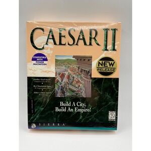 Caesar II Sierra Mac PowerMac CD-ROM Big Box Vintage 1995 New Sealed